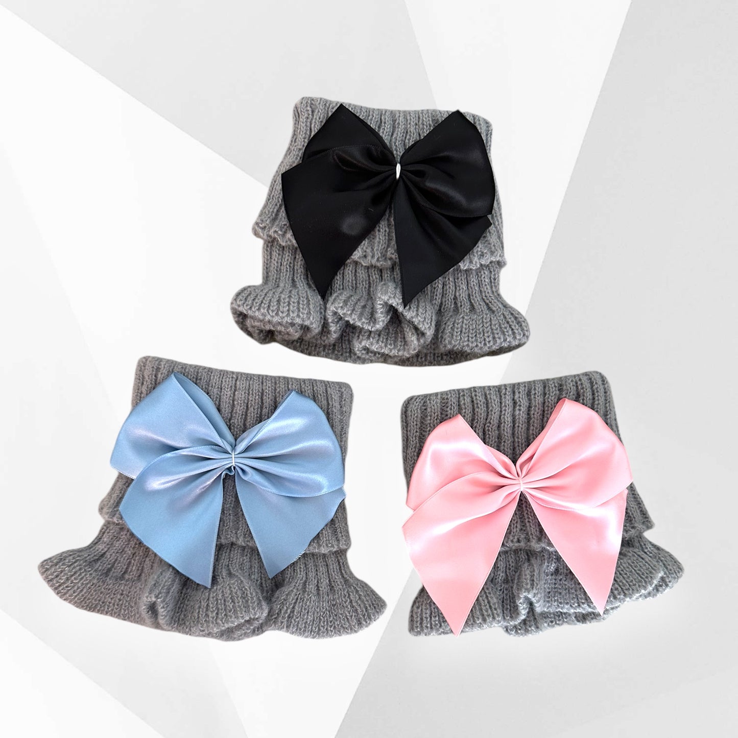 Cozy Ruffled Neck Warmer with Satin Bow
