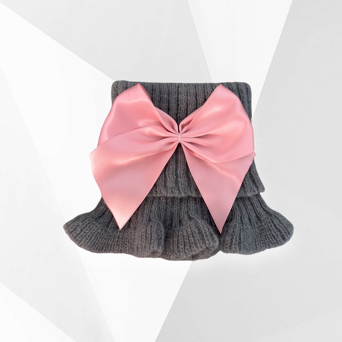 Cozy Ruffled Neck Warmer with Satin Bow