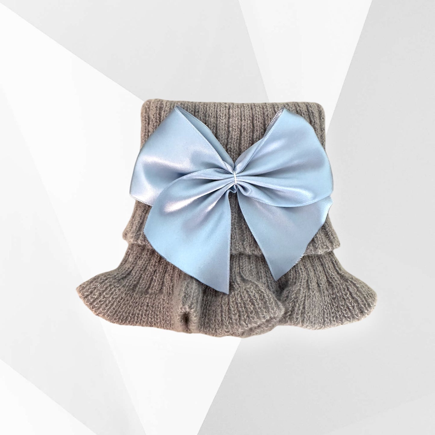 Cozy Ruffled Neck Warmer with Satin Bow