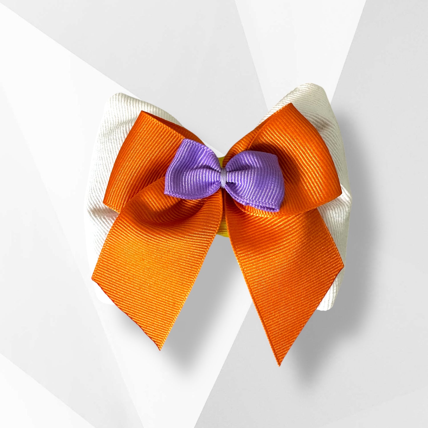 Luxury Easter Bunny Dog Hair Bow – Handmade Layered Ribbon Bow for Spring