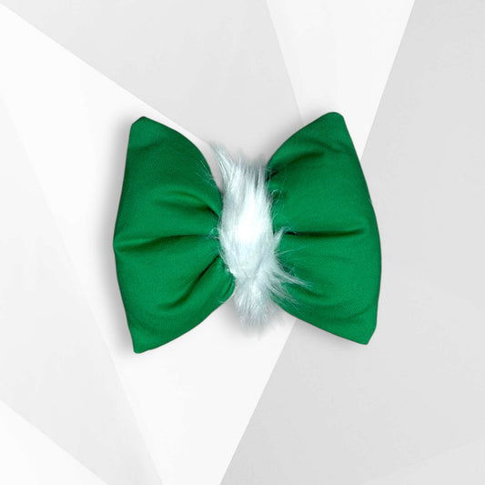 Green Elf dog hair bow/Christmas holiday dog accessory