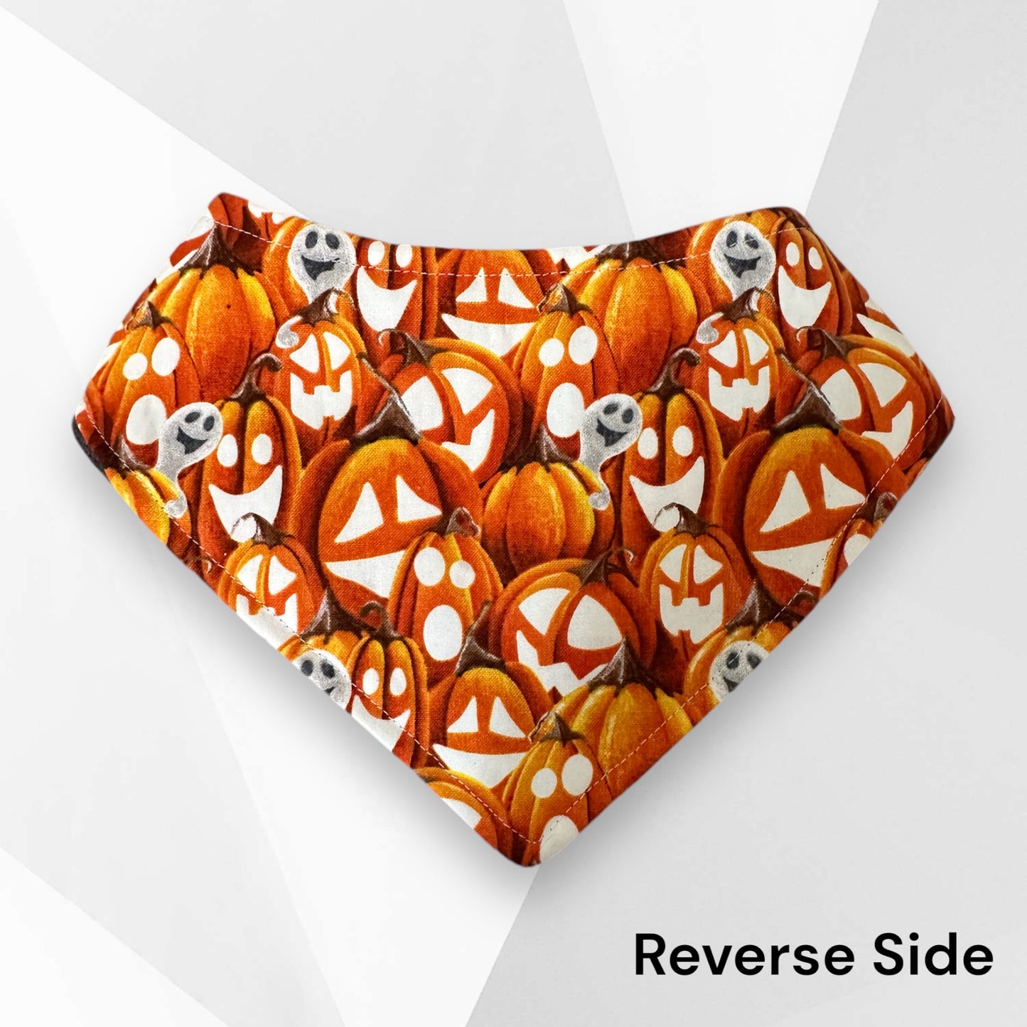 Pumpkin Devil Dog Bandanna - Handmade Couture Halloween Dog Accessory