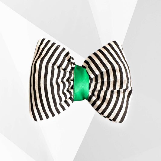 Beetlejuice Hair Bow/Handmade Halloween Dog Hair Bow to Match Beetlejuice Bandanna