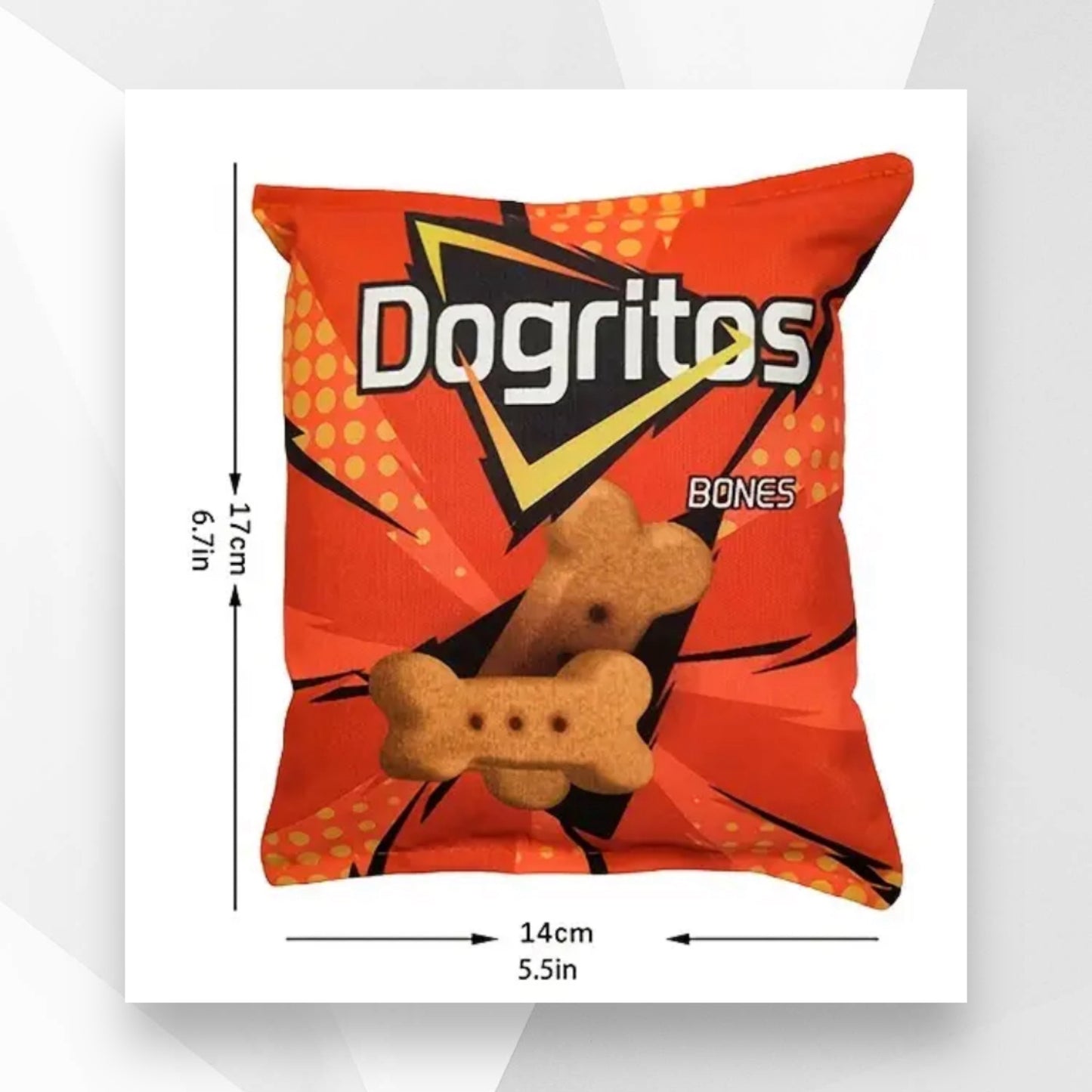 Dogritos & Lazy Doggie Chip Bag Squeaky Toys