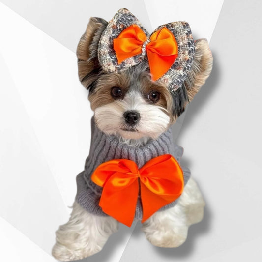 Cozy Ruffled Neck Warmer with Satin Bow