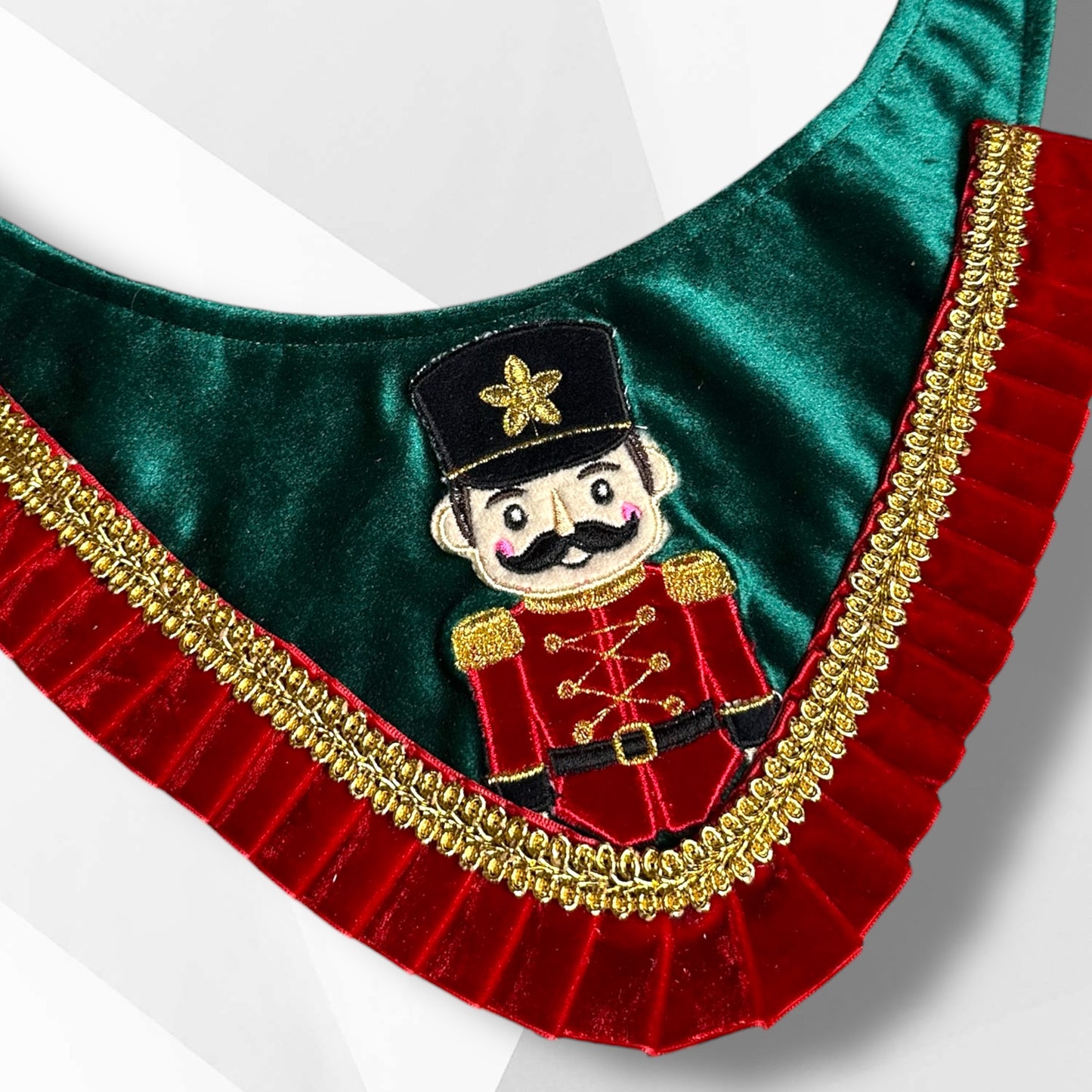 Luxury Nutcracker Appliqué Dog Bandanna – Holiday Couture Christmas Bandana for Dogs