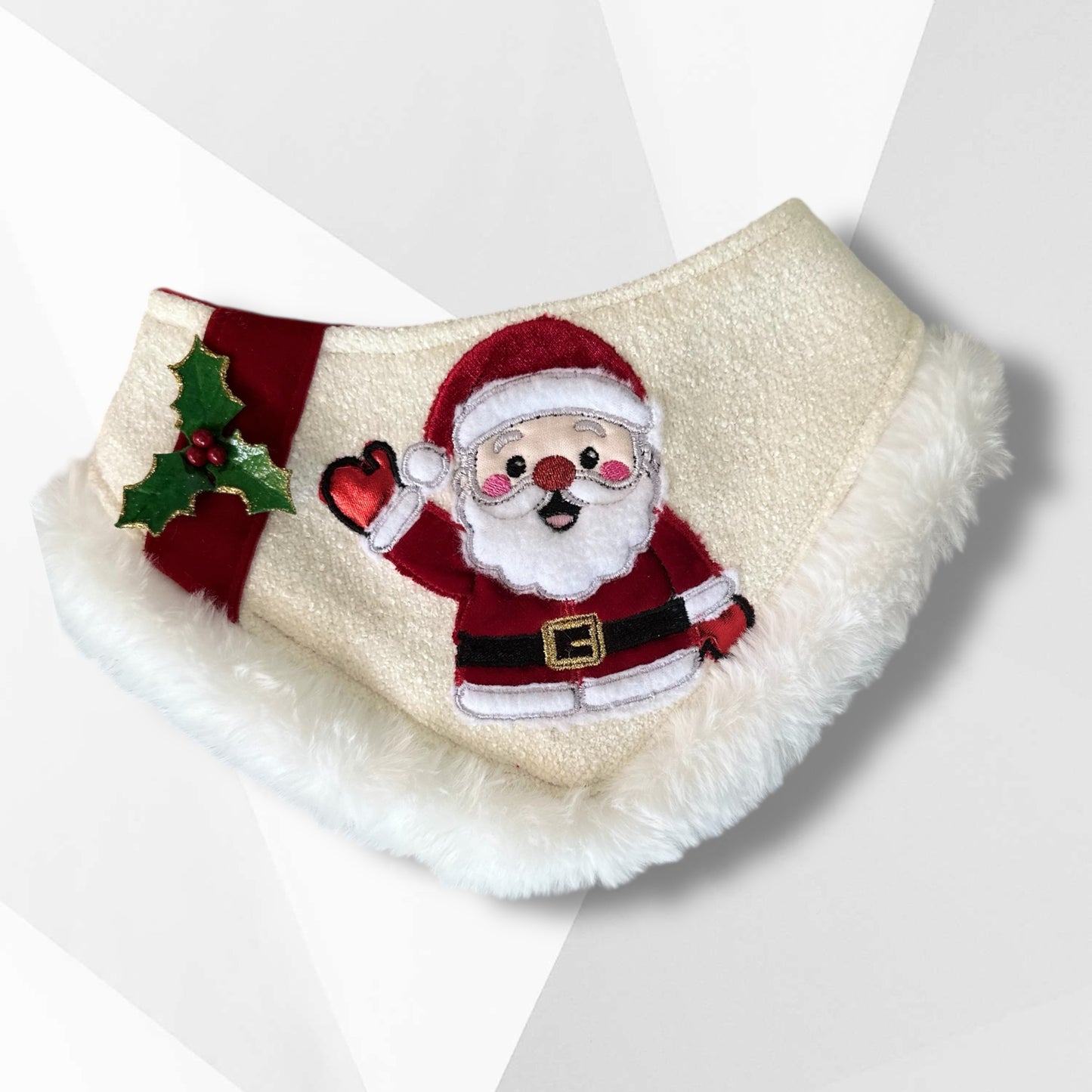 Santa Claus Luxe Appliqué Bandanna