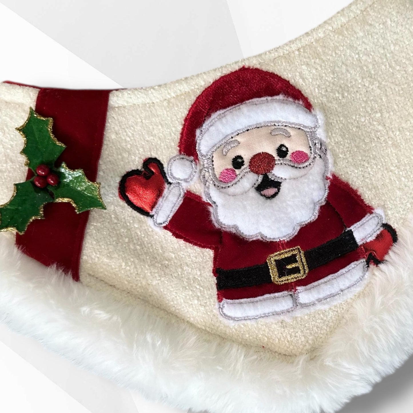 Santa Claus Luxe Appliqué Bandanna