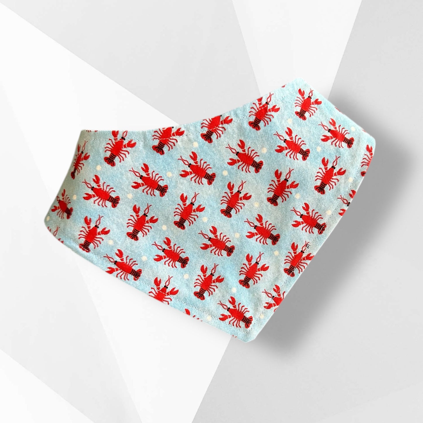Lobsters / Nautical Icons Reversible Cotton Dog Bandana