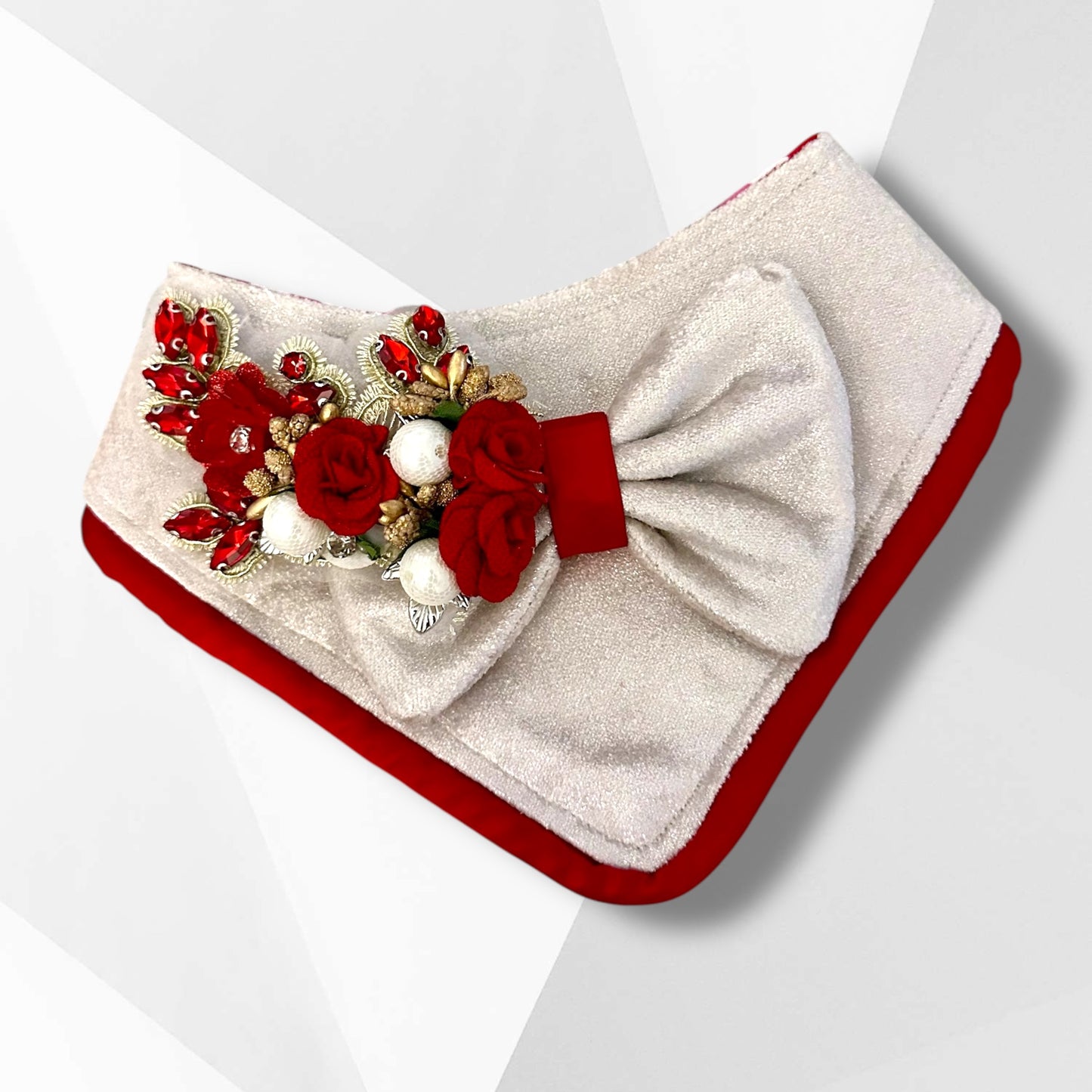 Ruby Rose Valentine Couture Dog Bandanna for Boys / Luxury Handmade Valentine Dog Bandana