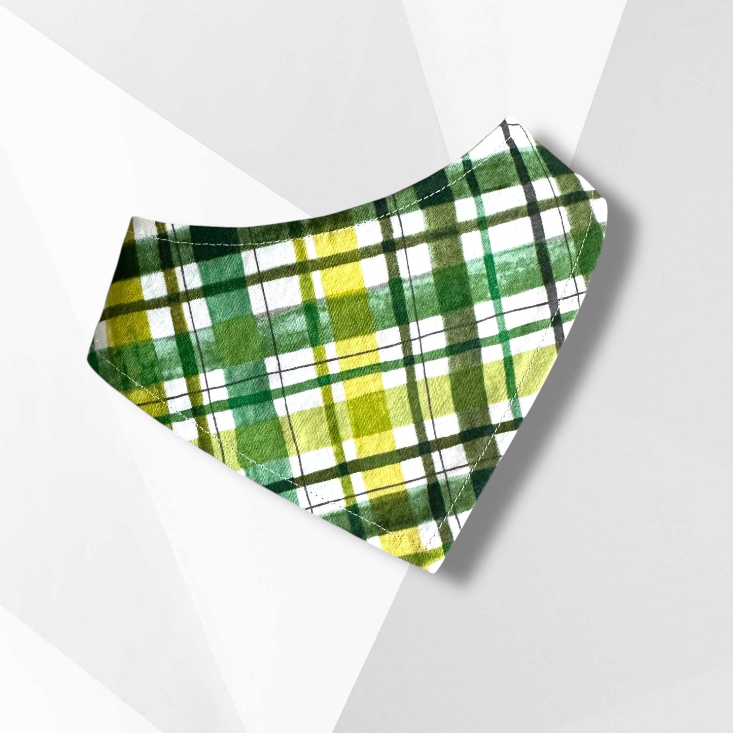 Luxury St. Patrick’s Day Dog Bandanna – “The Leprechauns Made Me Do It” Embroidered Reversible Bandana