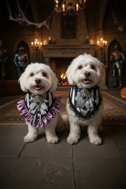 Victorian Noir Couture Halloween Dog Bandanna