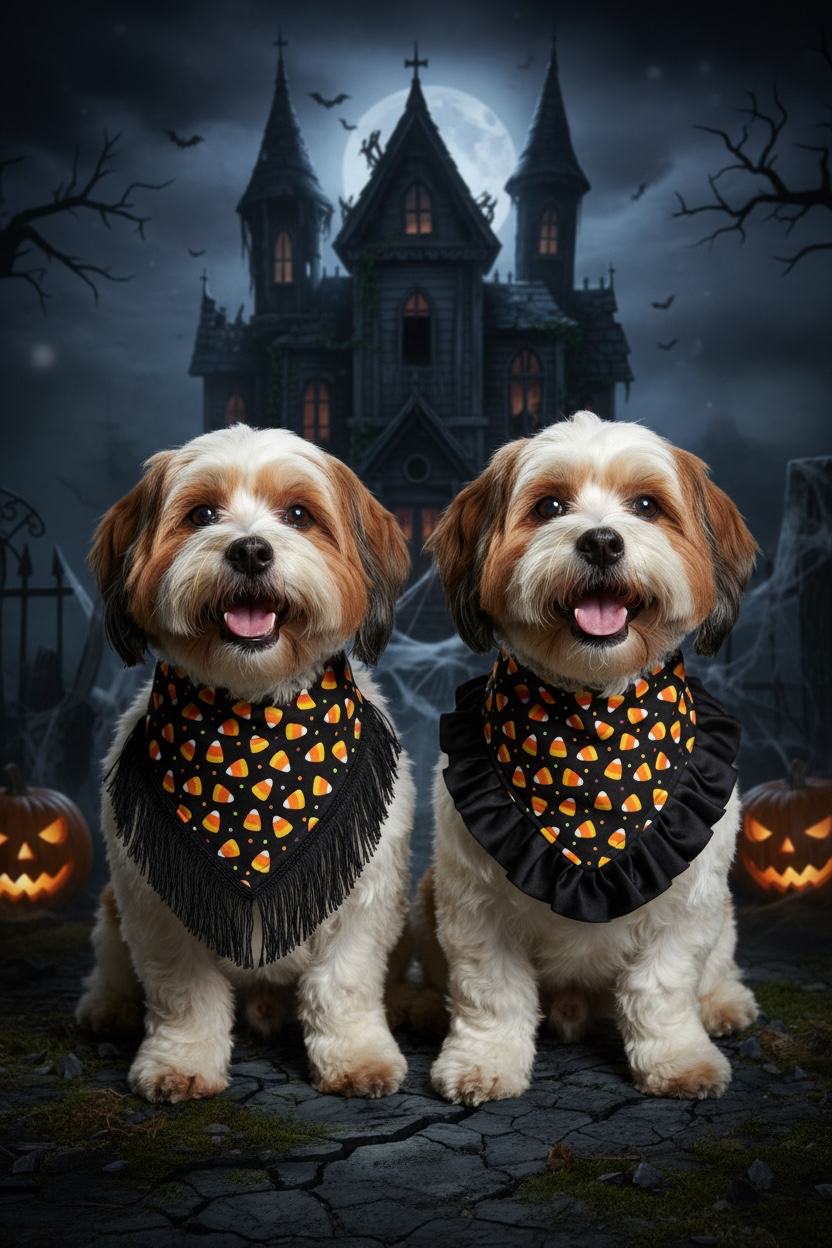 Trick or Treat Reversible Halloween Dog Bandanna